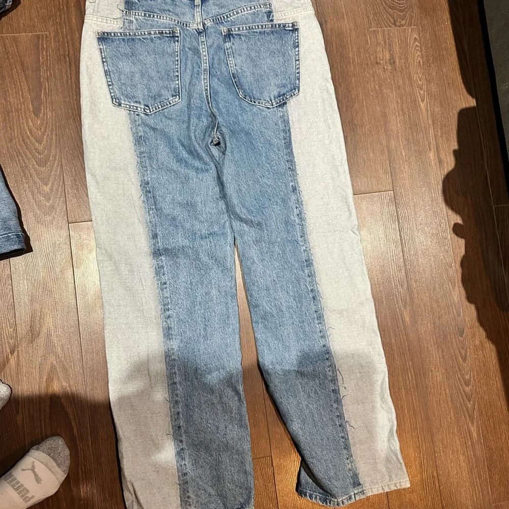 Mango High Rise Two-Tone Jeans - Picture 4 of 4